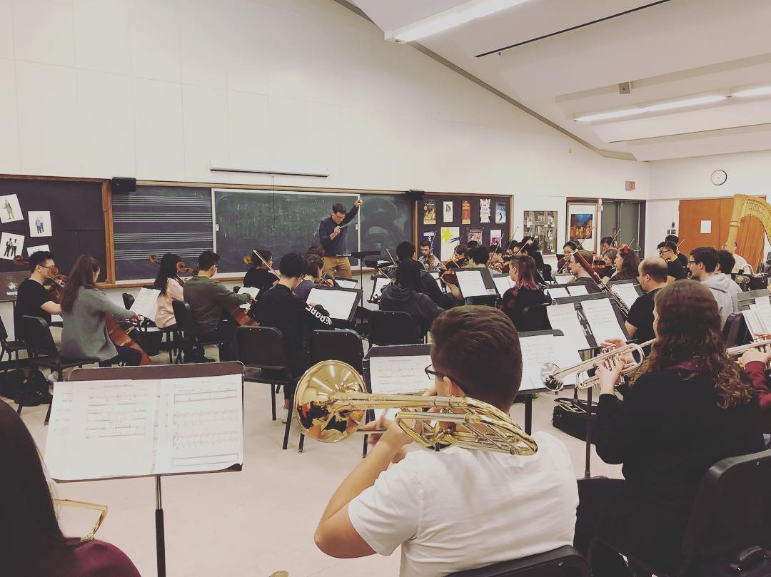 Monday night was the rehearsal for the SCGC’s Orchestral Reading Session (ORS)! It was a huge success! Congratulations to all of the composers! Thank you to the University of Toronto Symphony Orchestra, @uoftmusic, and the @cfccreates for partnering with us to facilitate this program! #composer #filmscore #uoftmusic